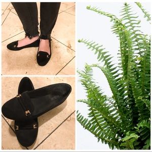 Seychelles Black Suede Flats